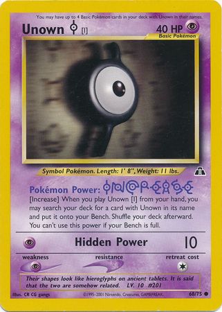 Unown I - 68/75 - Common - Unlimited available at 401 Games Canada