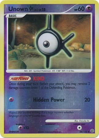 Unown K - 68/132 - Uncommon - Reverse Holo available at 401 Games Canada