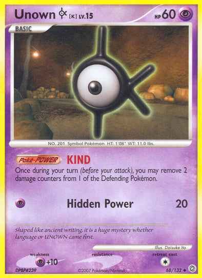 Unown K - 68/132 - Uncommon available at 401 Games Canada