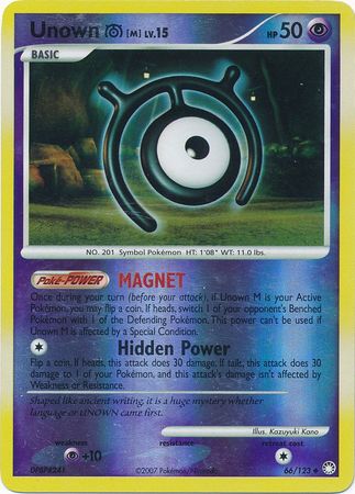 Unown M - 66/123 - Uncommon - Reverse Holo available at 401 Games Canada