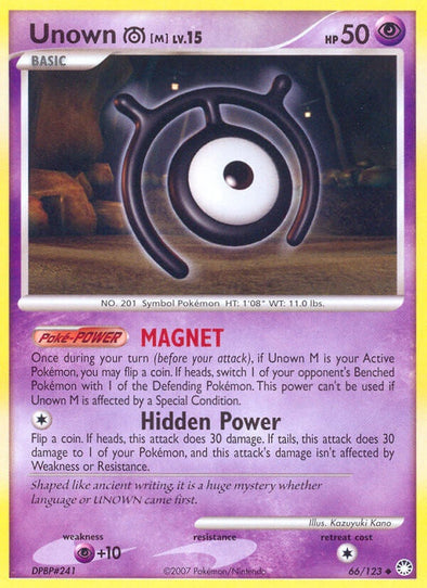 Unown M - 66/123 - Uncommon available at 401 Games Canada