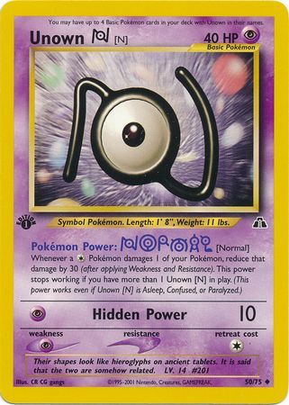 Unown N - 50/75 - Uncommon - 1st Edition available at 401 Games Canada