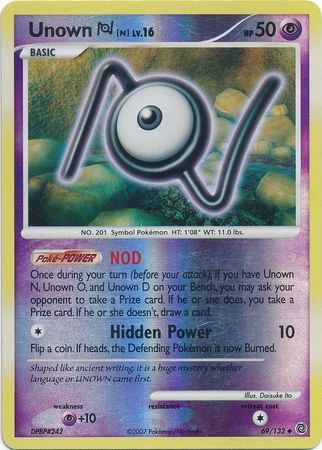 Unown N - 69/132 - Uncommon - Reverse Holo available at 401 Games Canada