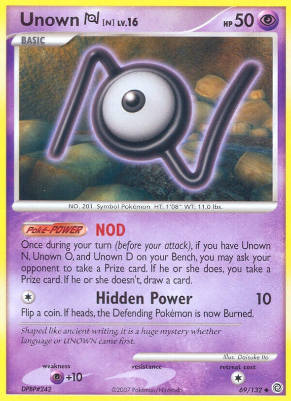 Unown N - 69/132 - Uncommon available at 401 Games Canada