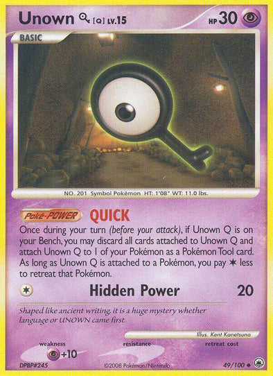 Unown Q - 49/100 - Uncommon available at 401 Games Canada