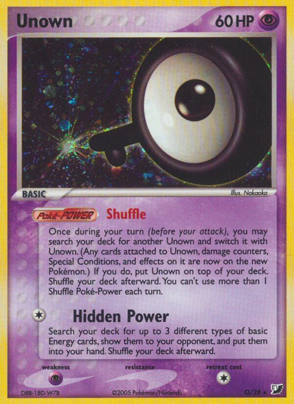 Unown Q - Q/28 - Holo Rare available at 401 Games Canada