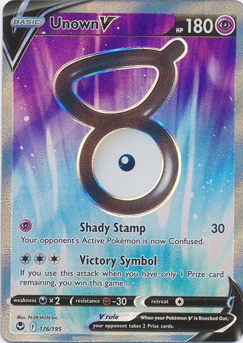 Unown V - 176/195 - Full Art Ultra Rare available at 401 Games Canada