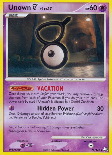 Unown V - 79/146 - Uncommon available at 401 Games Canada