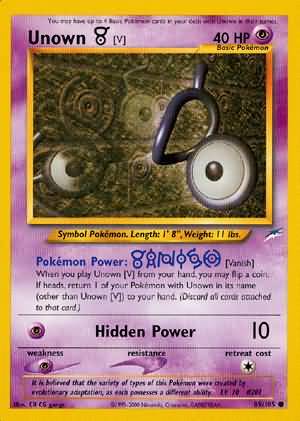 Unown V - 89/105 - Common - Unlimited available at 401 Games Canada