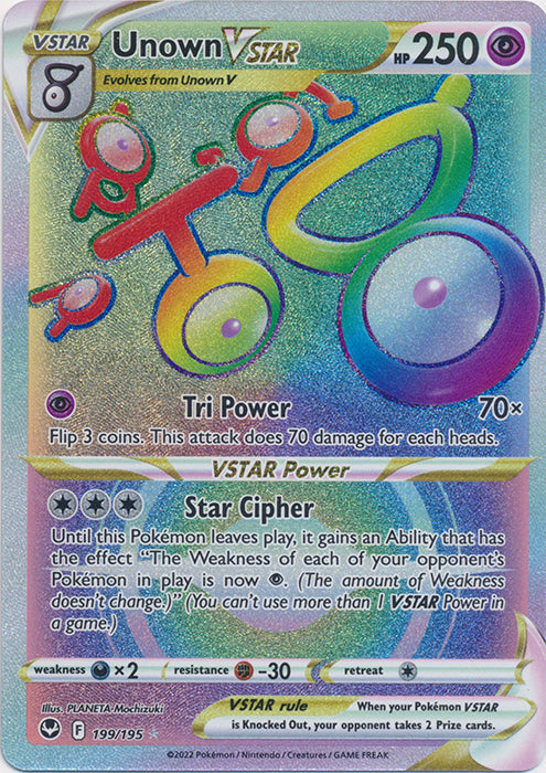 401 Games Canada - Unown VSTAR - 199/195 - Hyper Rare 401 Games Canada - Unown VSTAR - 199/195 - Hyper Rare