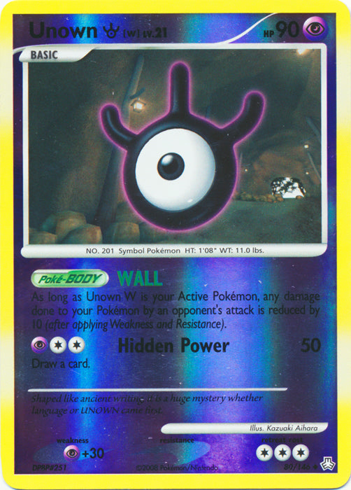 Unown W - 80/146 - Uncommon - Reverse Holo available at 401 Games Canada