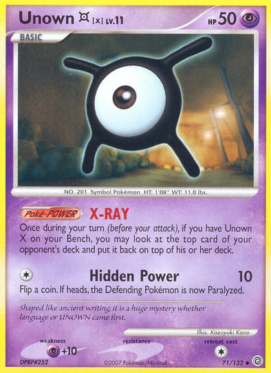 Unown X - 71/132 - Uncommon available at 401 Games Canada