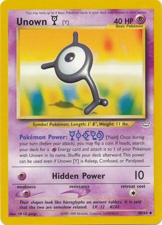 Unown Y - 40/64 - Uncommon - Unlimited available at 401 Games Canada