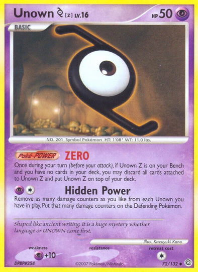 Unown Z - 72/132 - Uncommon available at 401 Games Canada