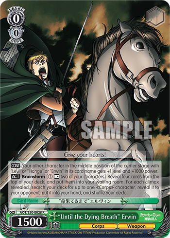 "Until the Dying Breath" Erwin - AOT/S50-E028 - Rare available at 401 Games Canada