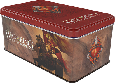 War of the Ring: The Card Game - Shadow Card Box and Sleeves Red Bannerman Version