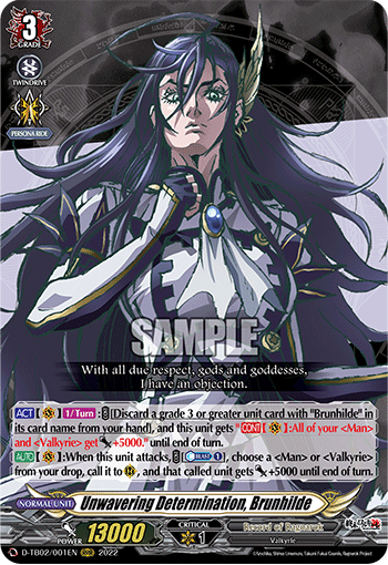 Unwavering Determination, Brunhilde - D-TB02/001 - Triple Rare available at 401 Games Canada