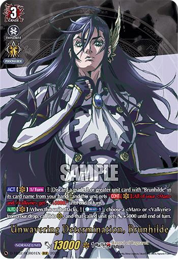 Unwavering Determination, Brunhilde - D-TB02/RGR01 - Ragnarok Rare available at 401 Games Canada