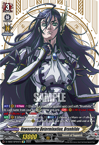 Unwavering Determination, Brunhilde - D-TB02/SP01 - SP available at 401 Games Canada