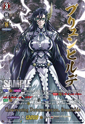 Unwavering Determination, Brunhilde - D-TB02/SSP01 - SSP available at 401 Games Canada