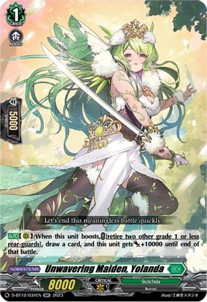 Unwavering Maiden, Yolanda - D-BT12/034EN - Double Rare available at 401 Games Canada