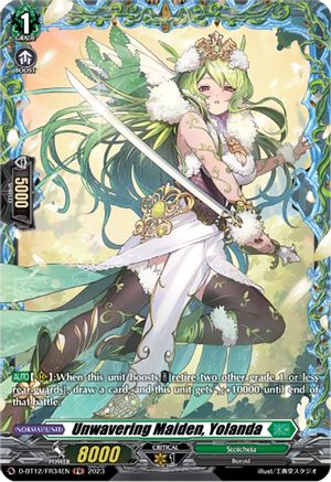 Unwavering Maiden, Yolanda - D-BT12/FR34EN - Frame Rare available at 401 Games Canada