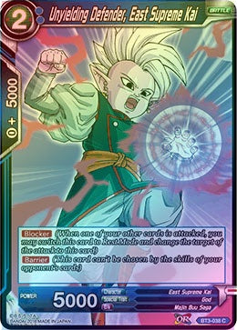 Unyielding Defender, East Supreme Kai - BT3-038 - Common (Foil) available at 401 Games Canada