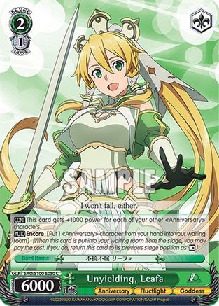 Unyielding, Leafa - SAO/S100-E050 - Common available at 401 Games Canada