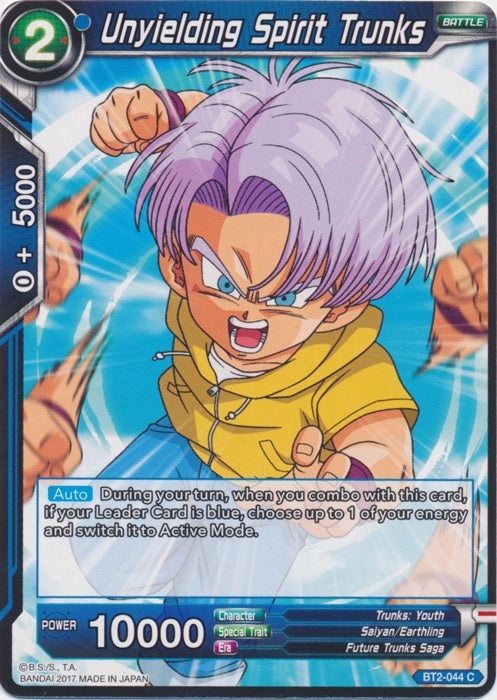 Unyielding Spirit Trunks - BT2-044 - Common available at 401 Games Canada