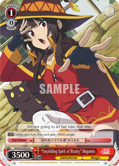 "Unyielding Spirit of Rivalry" Megumin - KS/W76-E050 - Uncommon available at 401 Games Canada