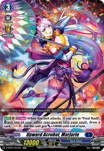 Upward Acrobat, Marjorie - D-BT01/014 - Double Rare available at 401 Games Canada