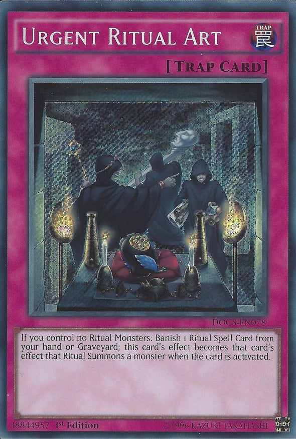 Urgent Ritual Art - DOCS-EN078 - Secret Rare - 1st Edition available at 401 Games Canada