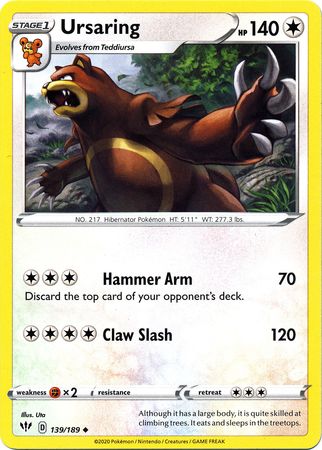 Ursaring - 139/189 - Uncommon available at 401 Games Canada