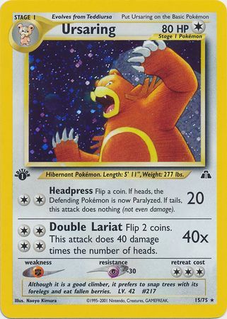 Ursaring - 15/75 - Holo - 1st Edition available at 401 Games Canada