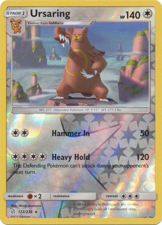 Ursaring - 172/236 - Rare - Reverse Holo available at 401 Games Canada