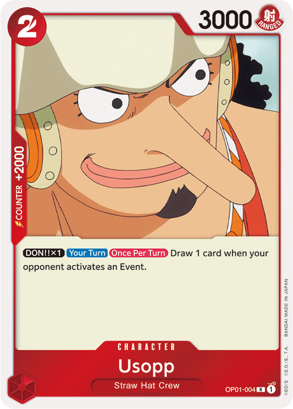 Usopp - OP01-004 - Rare available at 401 Games Canada