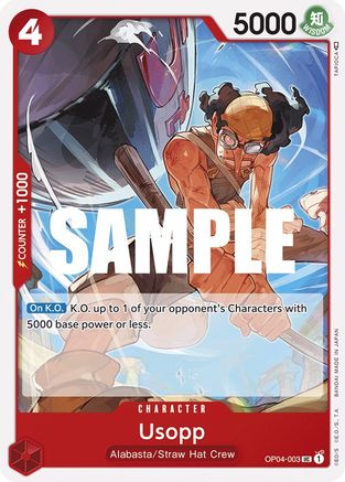 Usopp - OP04-003 - Uncommon available at 401 Games Canada