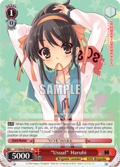 "Usual" Haruhi - SY/W08-E056 - Rare available at 401 Games Canada