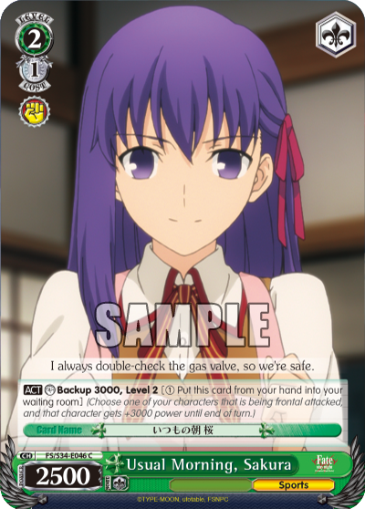 Usual Morning, Sakura - FS/S34-E046 - Common available at 401 Games Canada