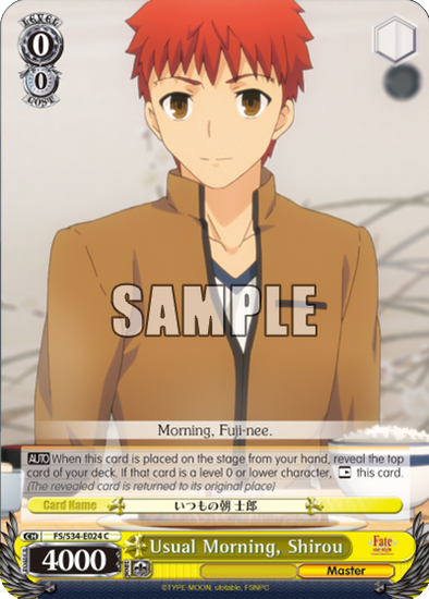 Usual Morning, Shirou - FS/S34-E024 - Common available at 401 Games Canada