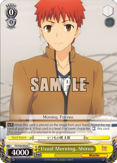 Usual Morning, Shirou - FS/S34-E024 - Common available at 401 Games Canada