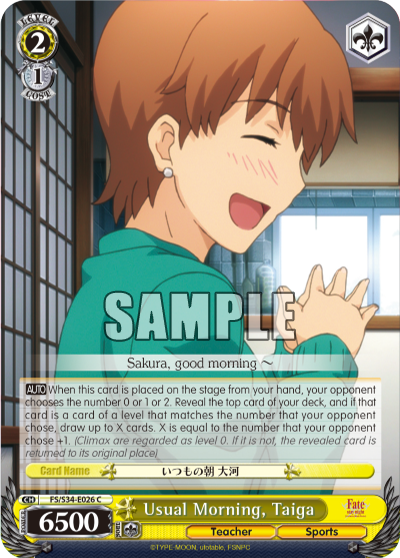 Usual Morning, Taiga - FS/S34-E026 - Common available at 401 Games Canada