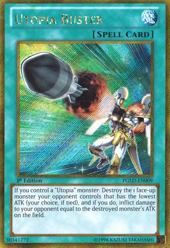 Utopia Buster - PGLD-EN009 - Gold Secret Rare - 1st Edition available at 401 Games Canada