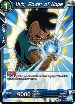 Uub, Power of Hope - BT11-040 - Uncommon (FOIL) (Reprint) available at 401 Games Canada