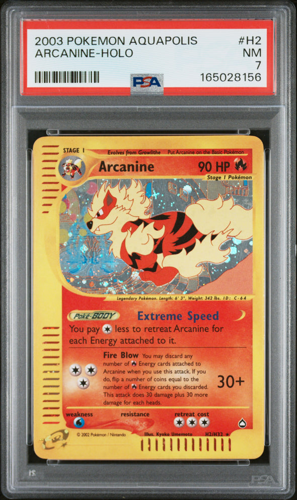 ARCANINE (H2) - POKEMON AQUAPOLIS - HOLO - NM 7