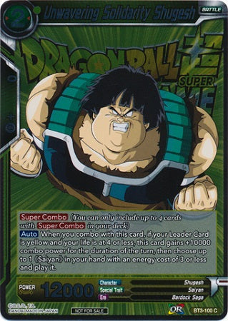 Uwavering Solidarity Shugesh - BT3-100 - Event Pack Promo available at 401 Games Canada