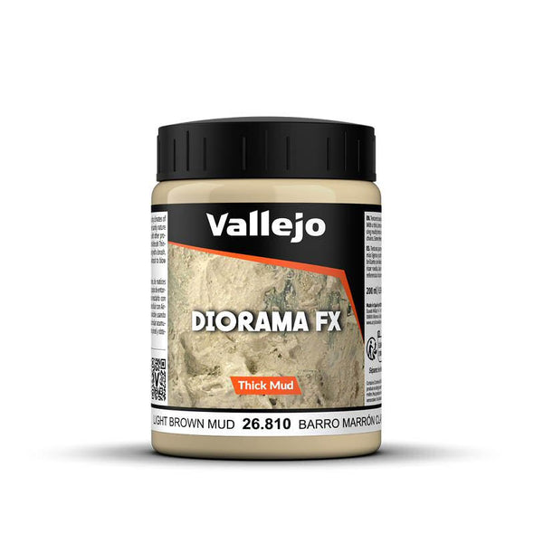 Vallejo - Diorama Effects - Ground Texture - Light Brown Thick Mud