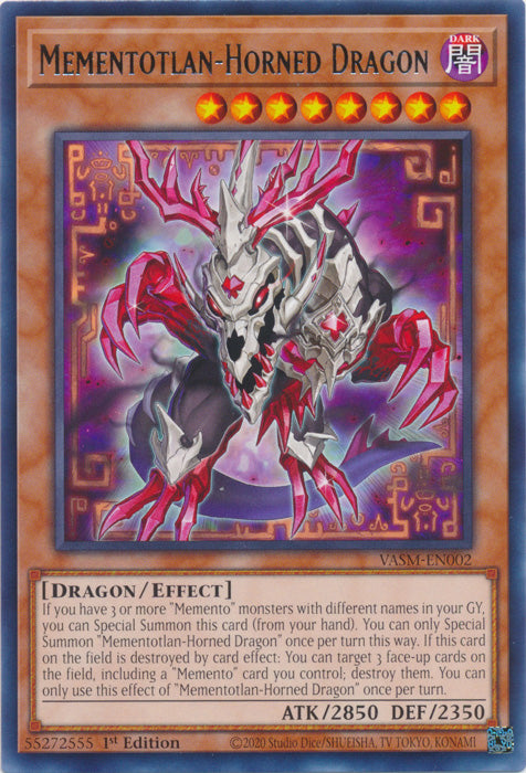 Mementotlan-Horned Dragon - VASM-EN002 - Rare - 1st Edition