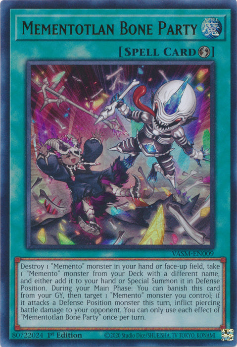 Mementotlan Bone Party - VASM-EN009 - Ultra Rare - 1st Edition