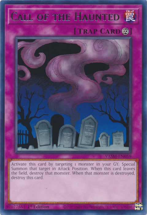 Call of the Haunted - VASM-EN059 - Rare - 1st Edition
